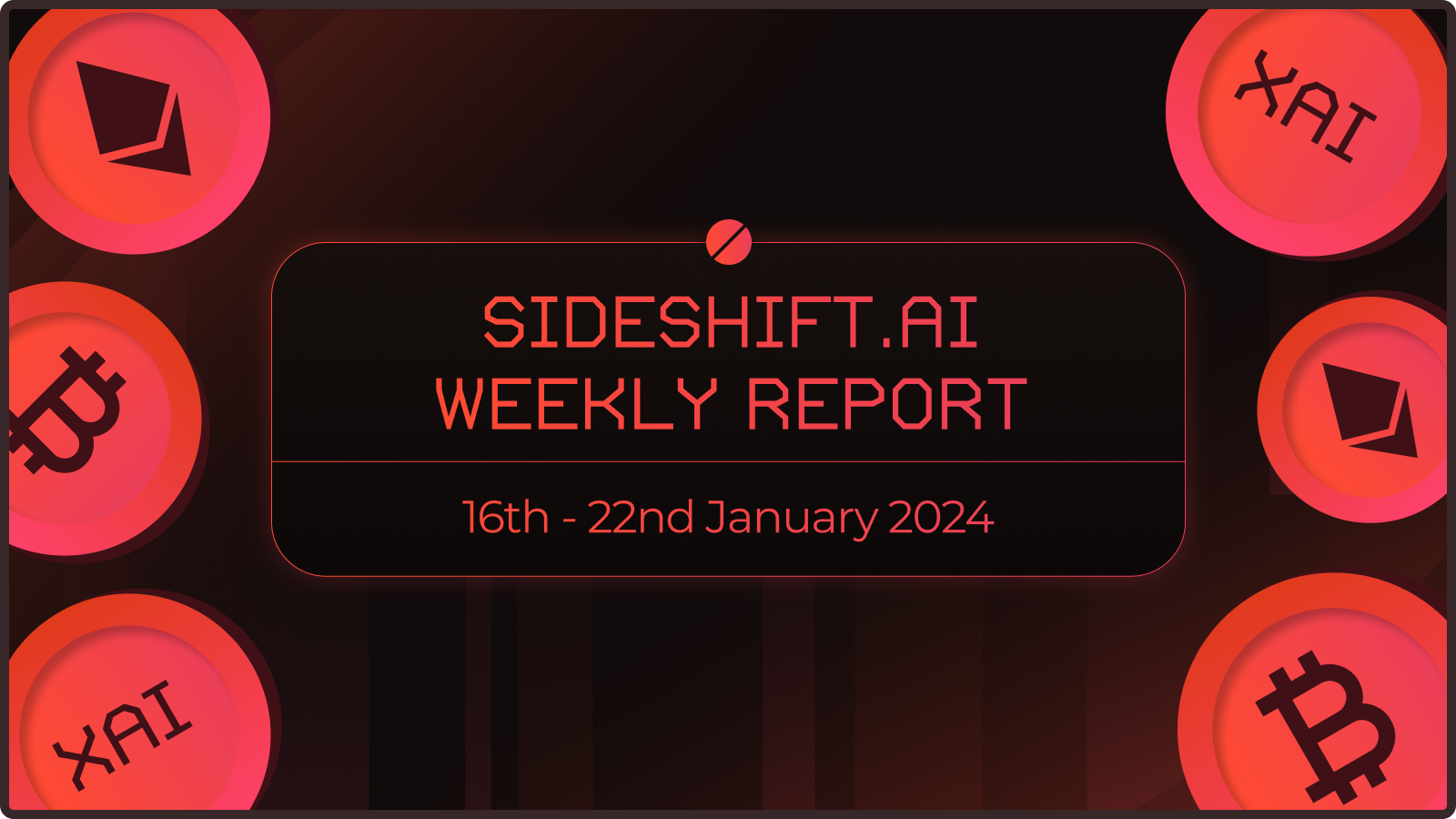 SideShift.ai Weekly Report | 16th - 22nd January 2024