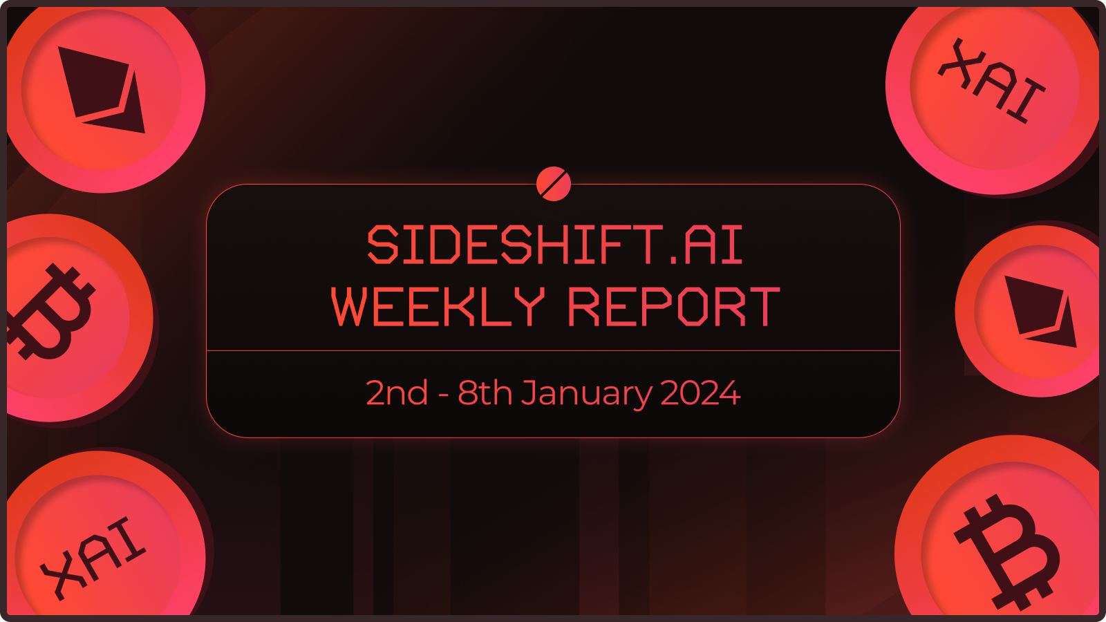 SideShift.ai Weekly Report | 2nd - 8th January 2024